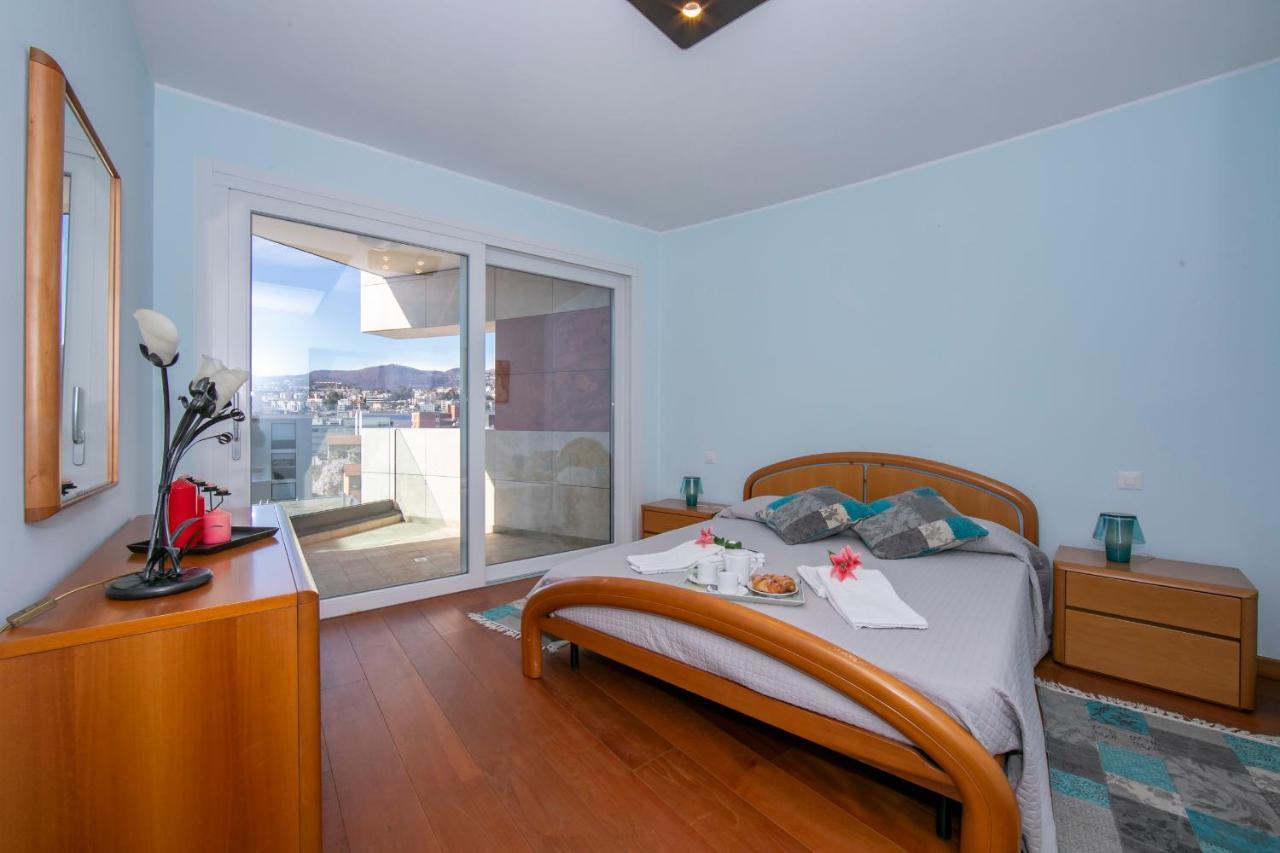 Ferienwohnung Panoramic Penthouse Lugano Exterior foto